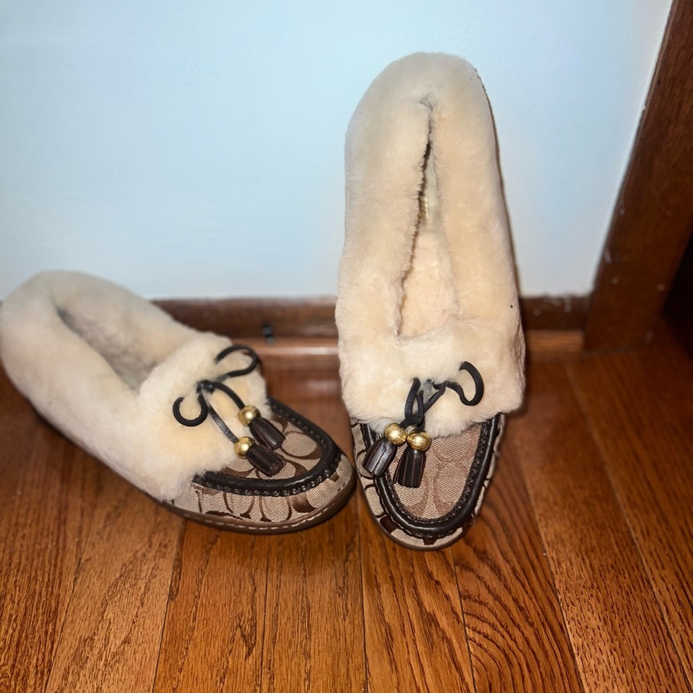 Coach slip on shoes